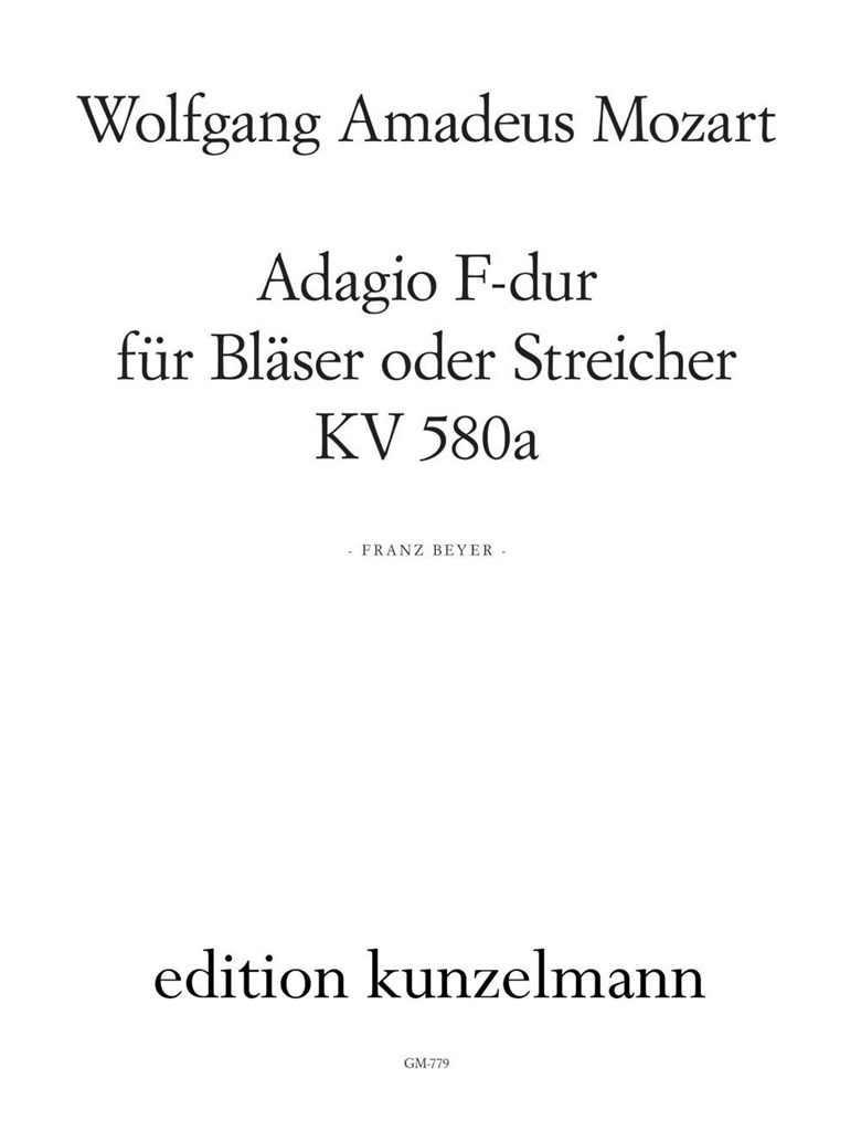 Adagio Für Bläser oder Streicher